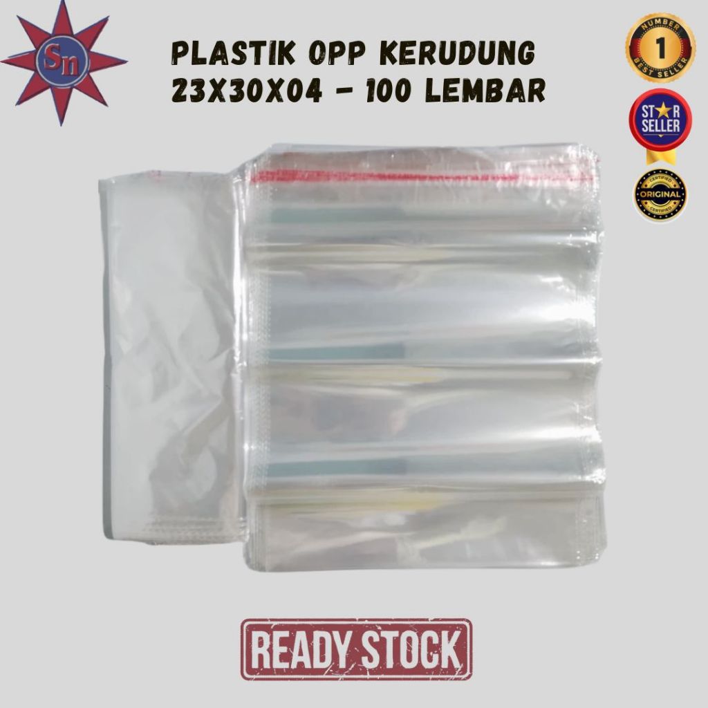 

Plastik OPP Kerudung 23X30X04 - Super King SM - 100 Lembar