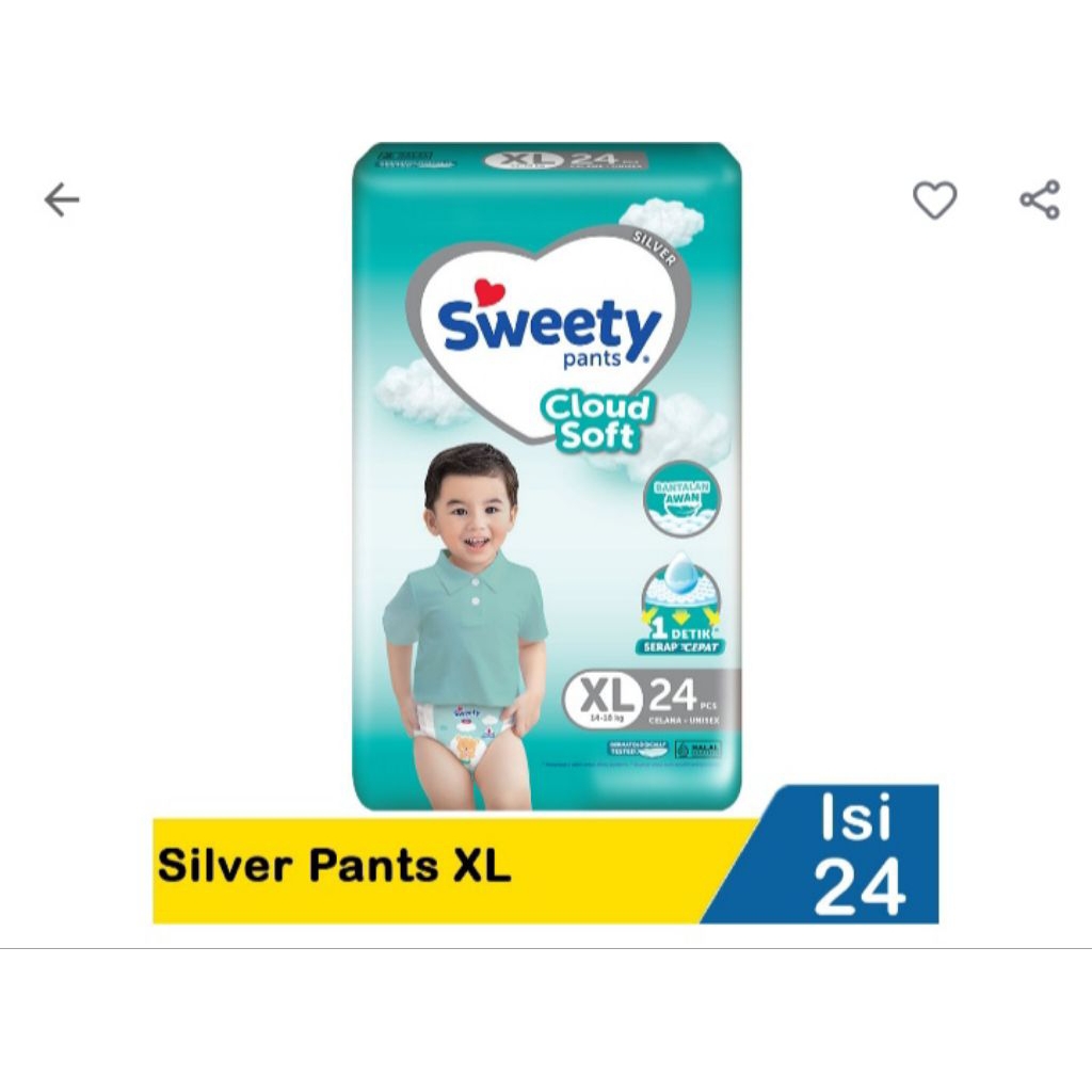 Sweety Silver Pants XL