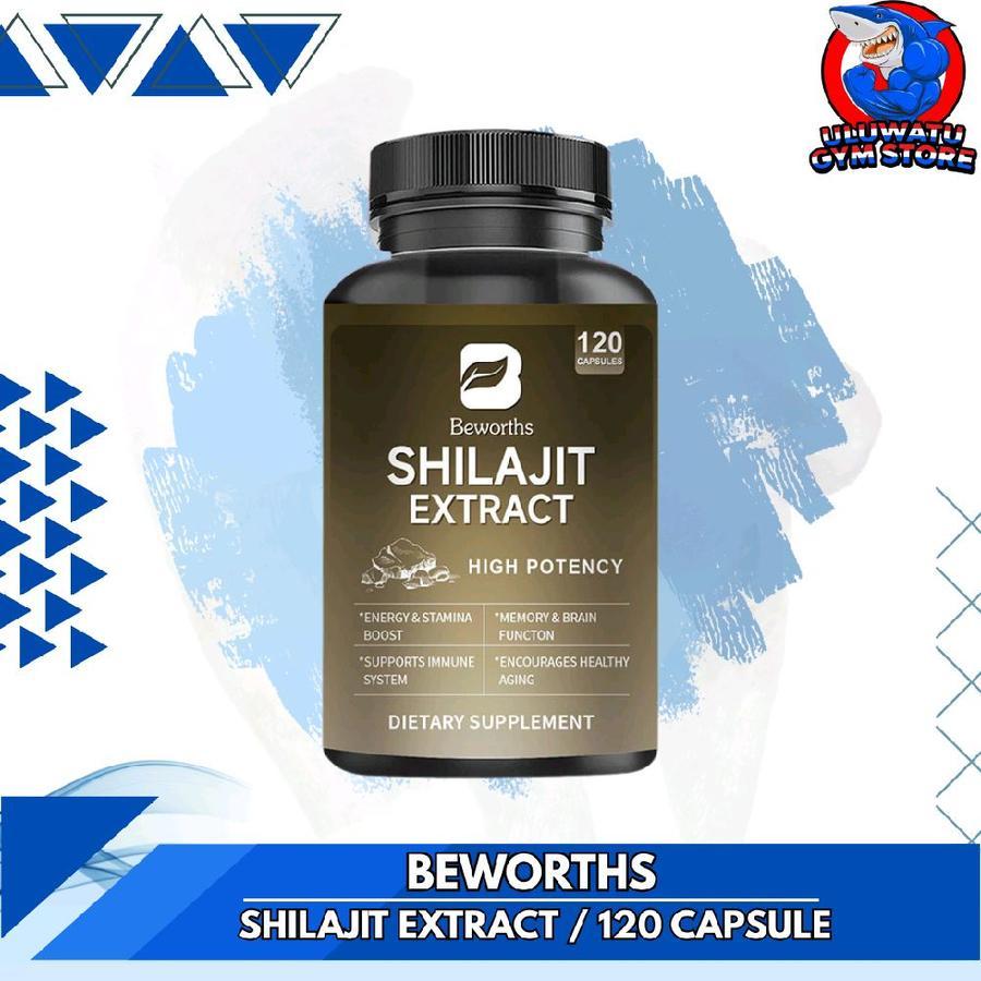Beworths USA SHILAJIT EXTRACT 400mg With Ginseng Extract 100mg 120 Kapsul - Support Energy Stamina B