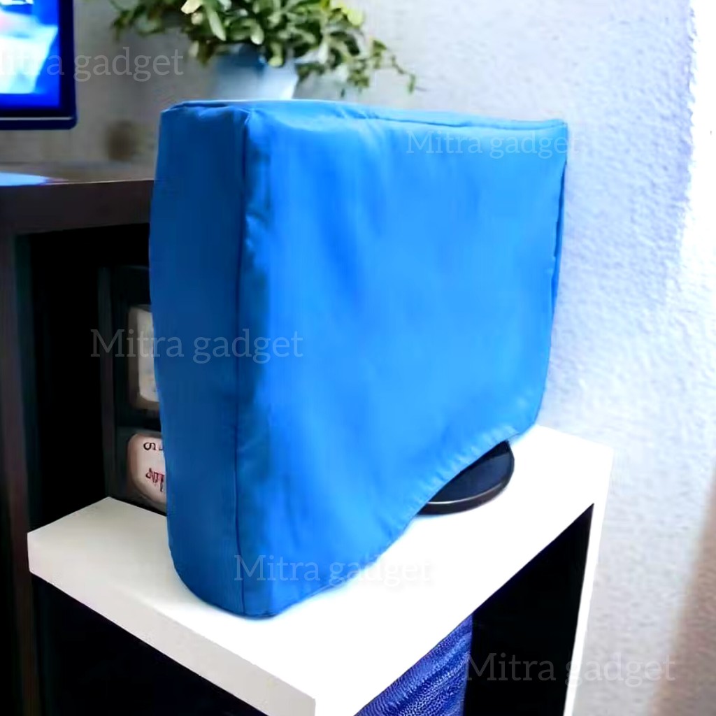 Cover Monitor LCD Kain Polos Premium Pelindung TV Anti Debu