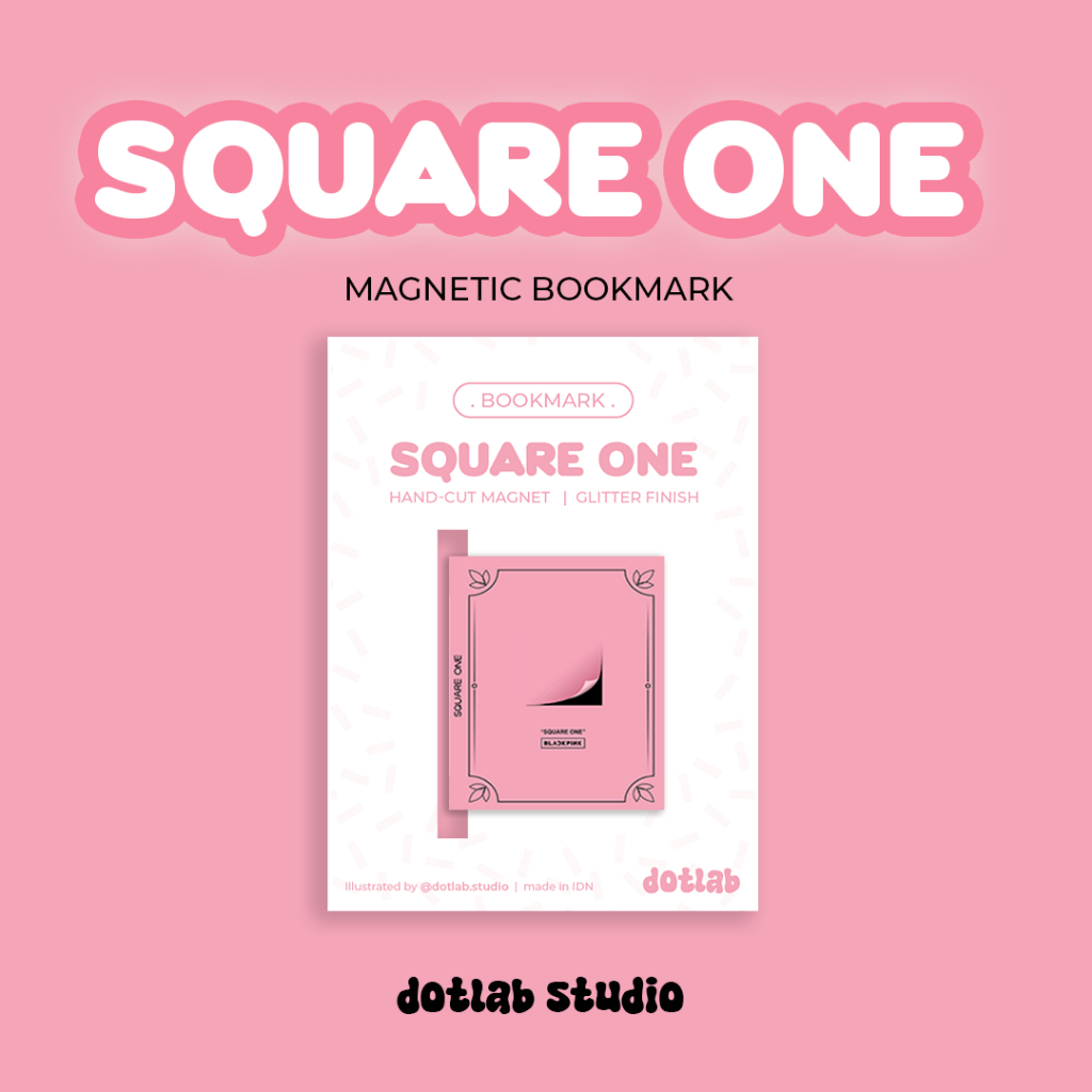 

DOTLAB SQUARE ONE BLACKPINK ALBUM MAGNETIC BOOKMARKS | MOVIE BOOK GLITTER AESTHETIC CUTE