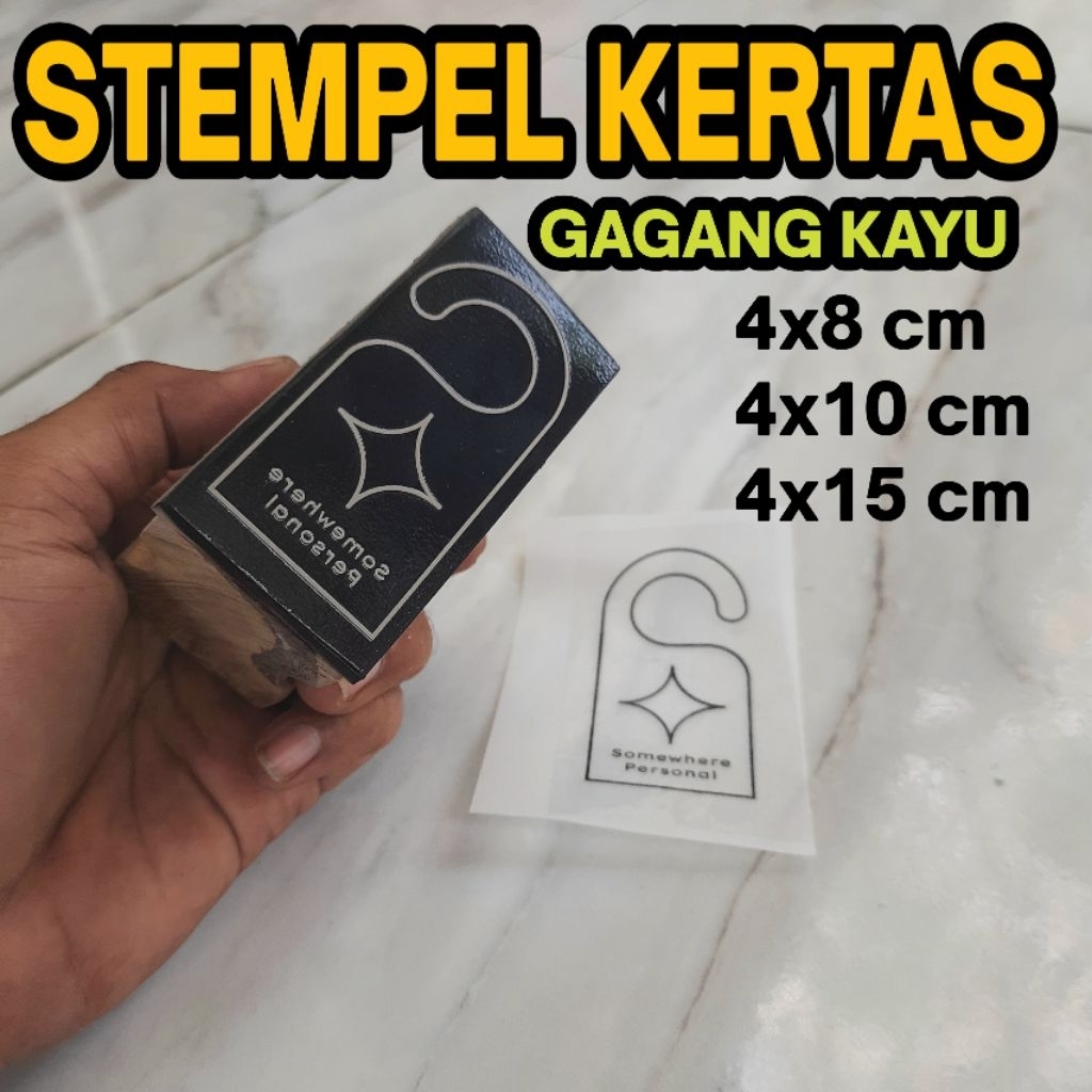 

STEMPEL KERTAS GAGANG KAYU, 4X8 cm 4X10 cm 4X15 cm