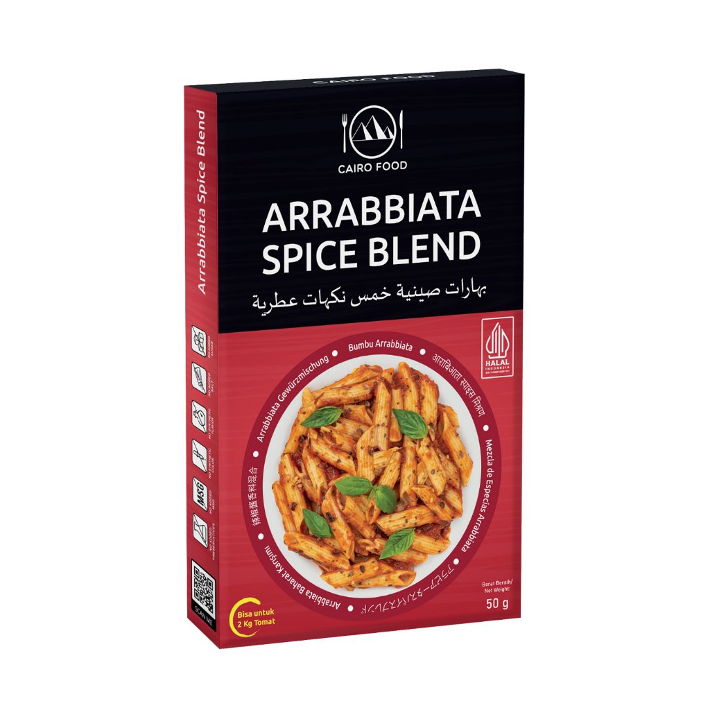 

Bumbu Arrabbiata Spice Blend Sehat – Tanpa MSG, 100% Rempah Murni | Cairo Food