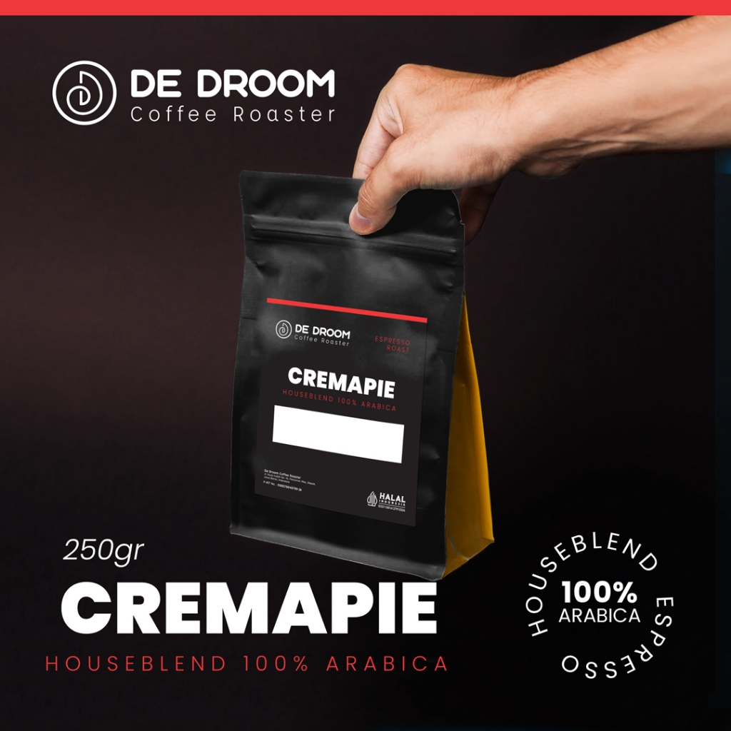 

De Droom - CREMA PIE HOUSEBLEND - Sample Pack Biji Kopi Espresso Classic Blend 100% Arabica