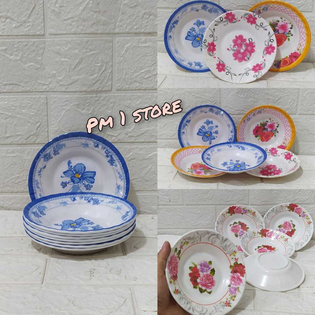 Piring Tatakan Gelas Melamin Motif - tatakan gelas Anti Panas -Tatakan gelas