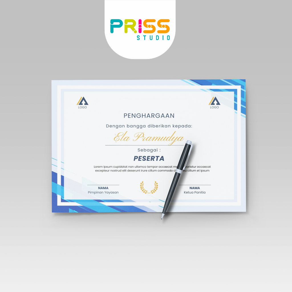 

Cetak Piagam + Laminasi Ukuran A4 | Rapi & Eksklusif