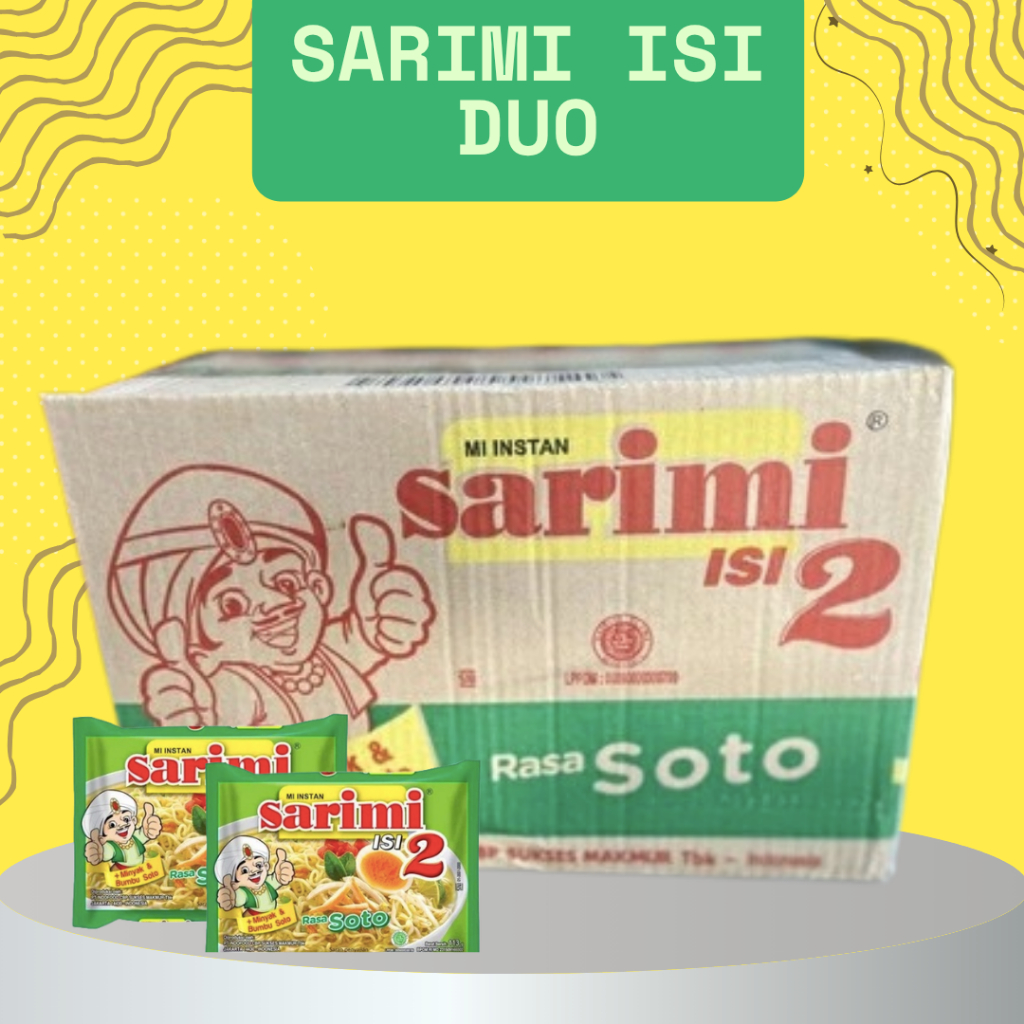 

mi instan sarimi isi duo rasa soto - 1 dus isi 24 pcs