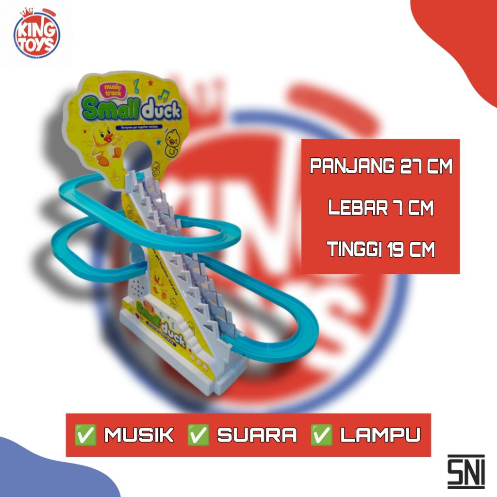 MAINAN EDUKASI ANAK BAYI // BEBEK SELUNCUR DENGAN MUSIK DAN LAMPU // SMALL TRACK SELUNCURAN BEBEK