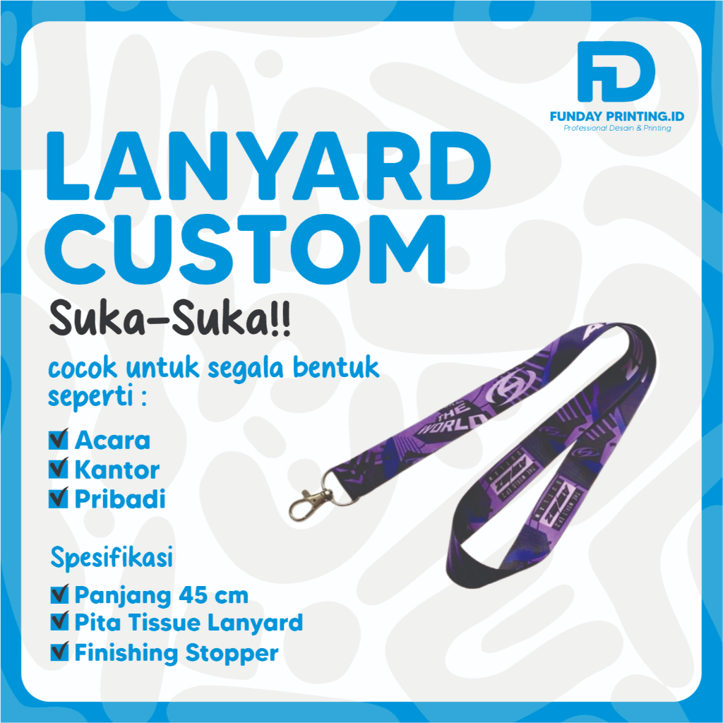 

Lanyard Custome | Lanyard Murah | Lanyard Name Tag | Tali Lanyard