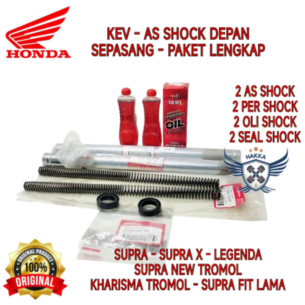 KEV ORIGINAL KOMPLIT AS SHOCK HONDA SUPRA, AS SHOCK HONDA SUPRA X, AS SHOCK HONDA SUPRA NEW TROMOL, 