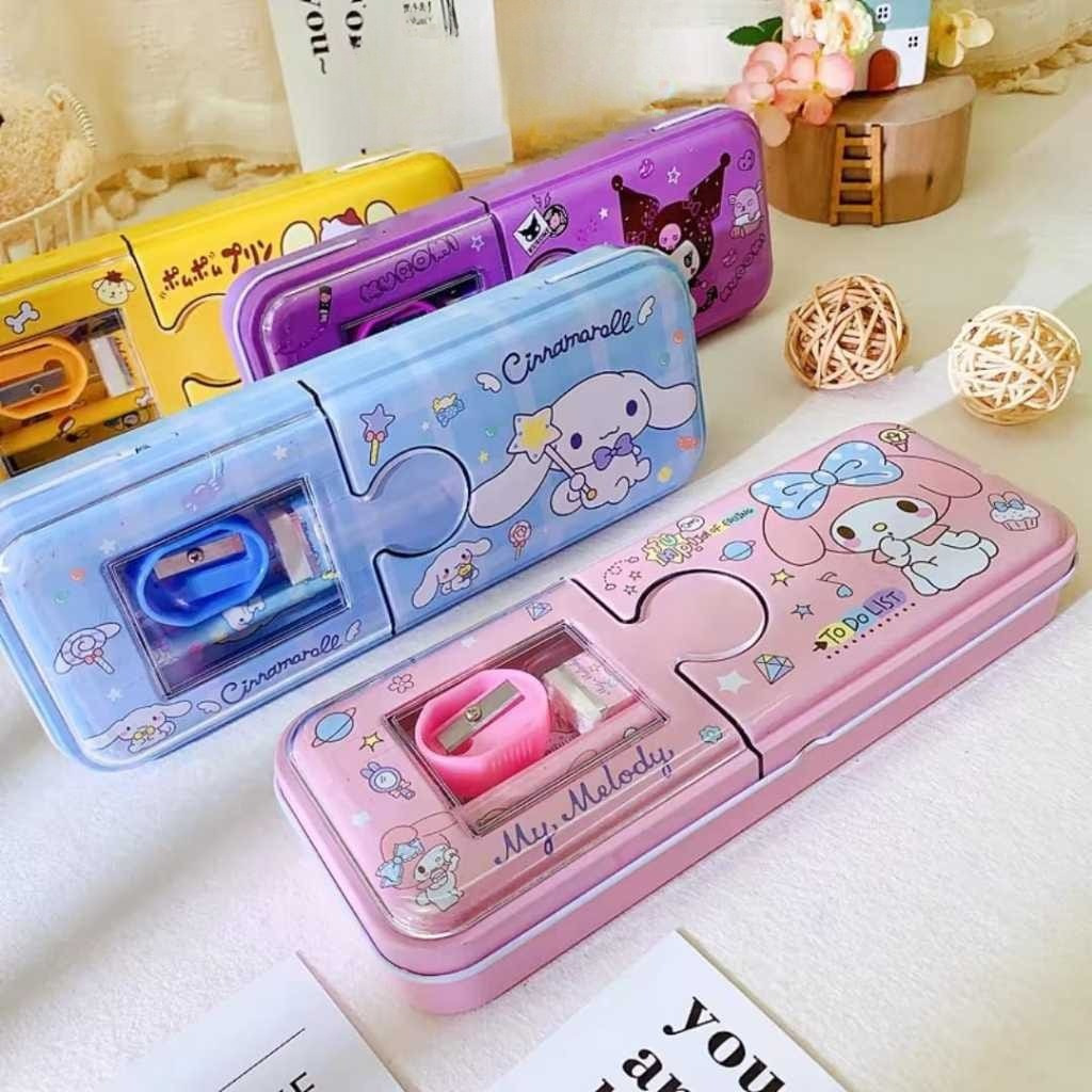 

Pensil Case Boy & Girl Kotak Pensil Besi 2Tingkat