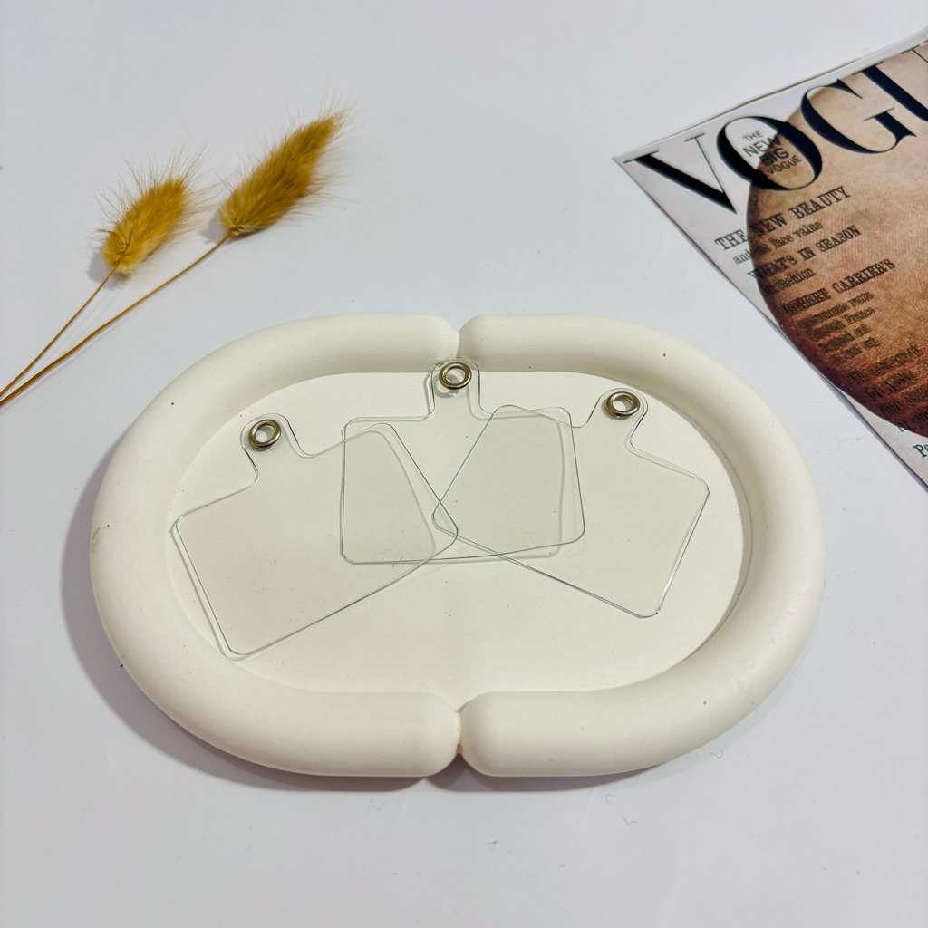 

Acrylic Minimalist Tag - Clear Edition