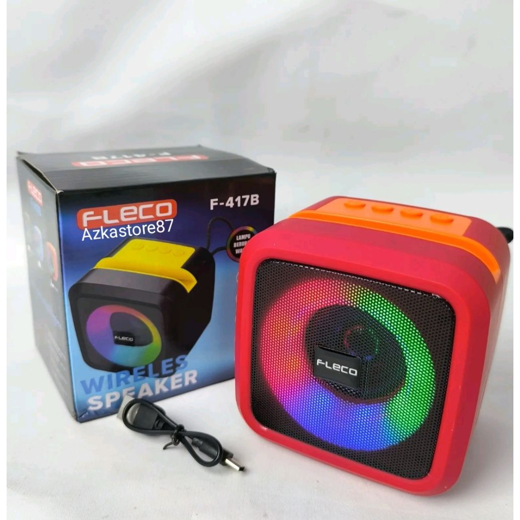 speaker mp3 fleco f-417A speaker bluetooth speaker mini portable suara super bass