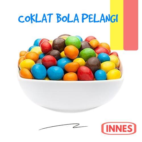 

(The Habit) Bola Bola Biscuit Coklat Pelangi Kemasan Kiloan