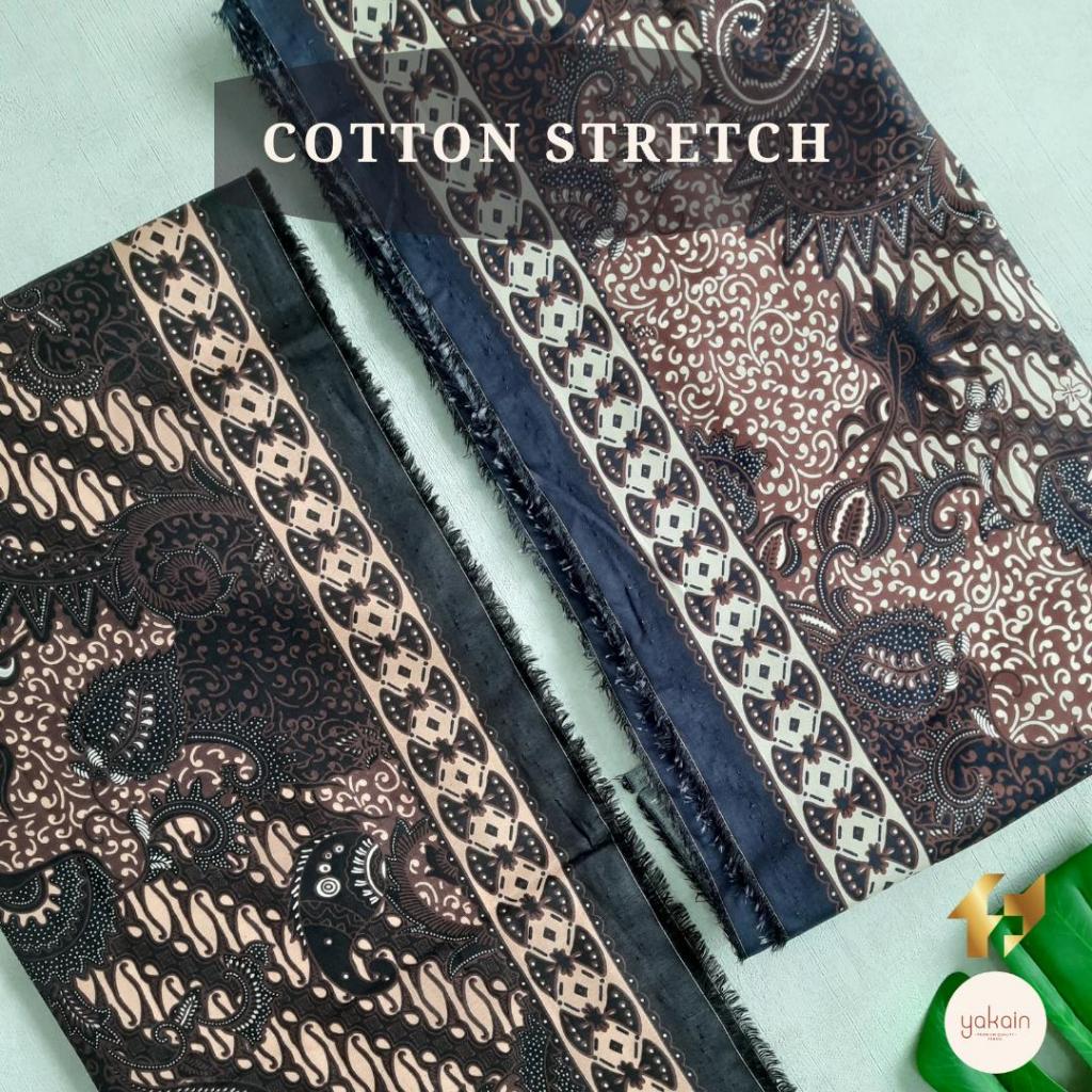 Kain Batik Katun / Cotton Stretch FAMAS - Batik Classic Lasem Navy