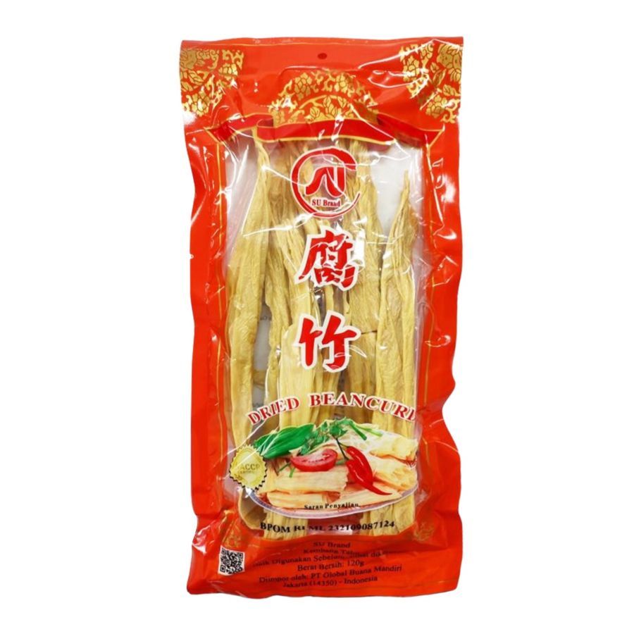 

Kulit Kembang Tahu Stick / Fucuk SU Brand 120 gram (Dried Bean Curd)