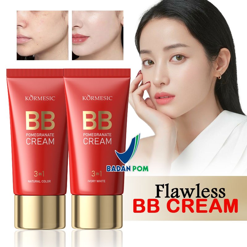 BB Cream Natural Makeup Full Coverage Foundation Tahan Lama Glowing