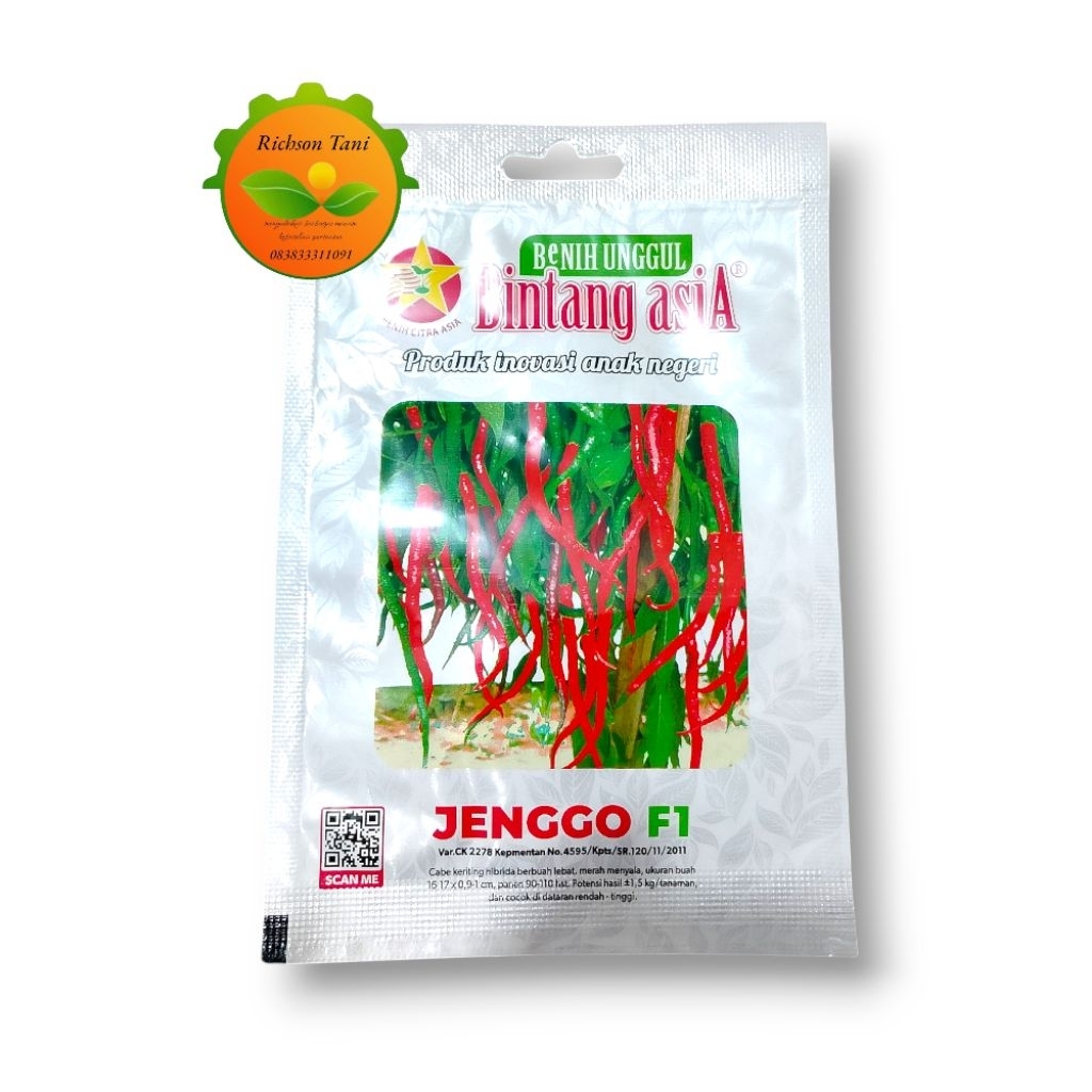 Benih Cabe Merah Keriting Jenggo F1 - Bintang Asia