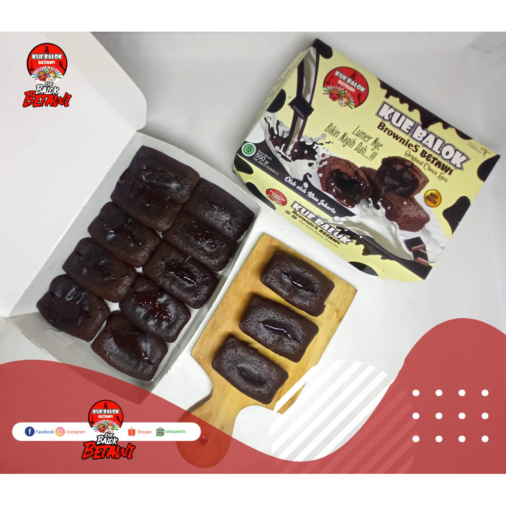

KUE BALOK BETAWI ( kue balok lumer brownies )