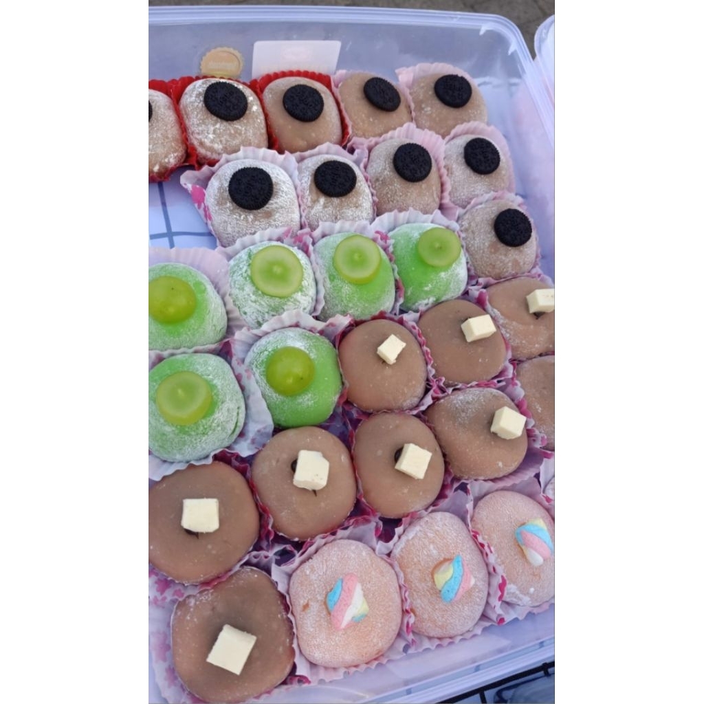 

Mochi Mix 4 Rasa (Oreo,Anggur Hijau,Coklat Keju,Marshmellow)