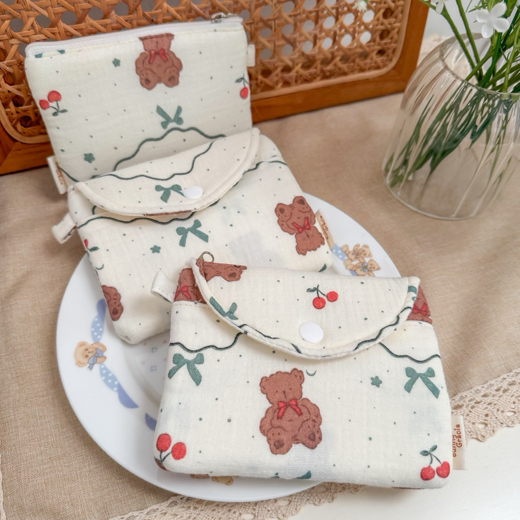 READY STOCK KOREAN WALLET // DOMPET KOREA // DOMPET LUCU KOREA // DOMPET AESTHETICY