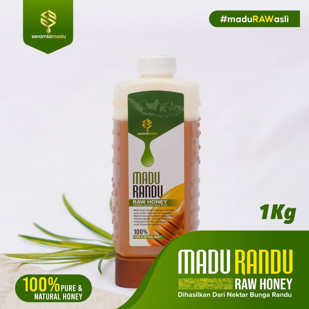

Madu Randu Murni 100% Asli 1Kg Pure RAW Honey By Serambi Madu