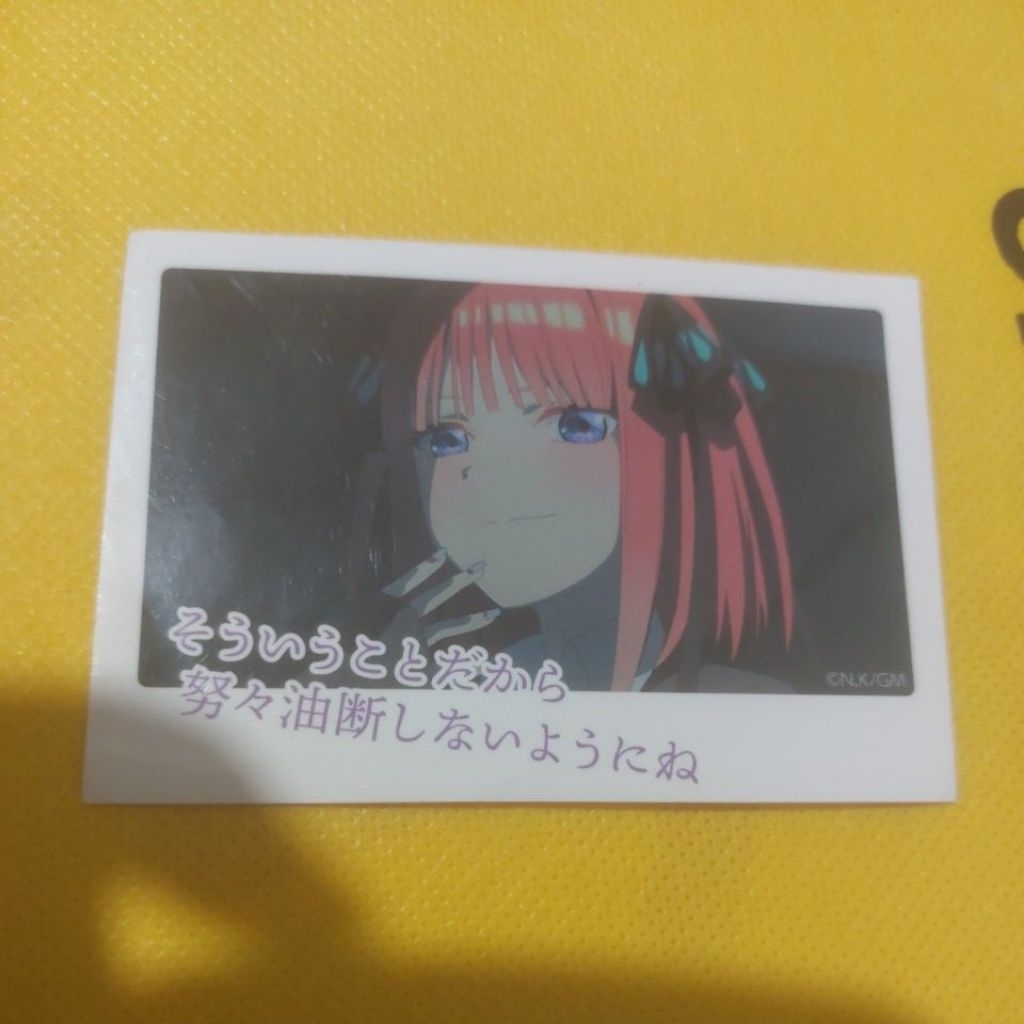 

Mini Sticker Gotoubun no Hanayome Nakano Nino smug