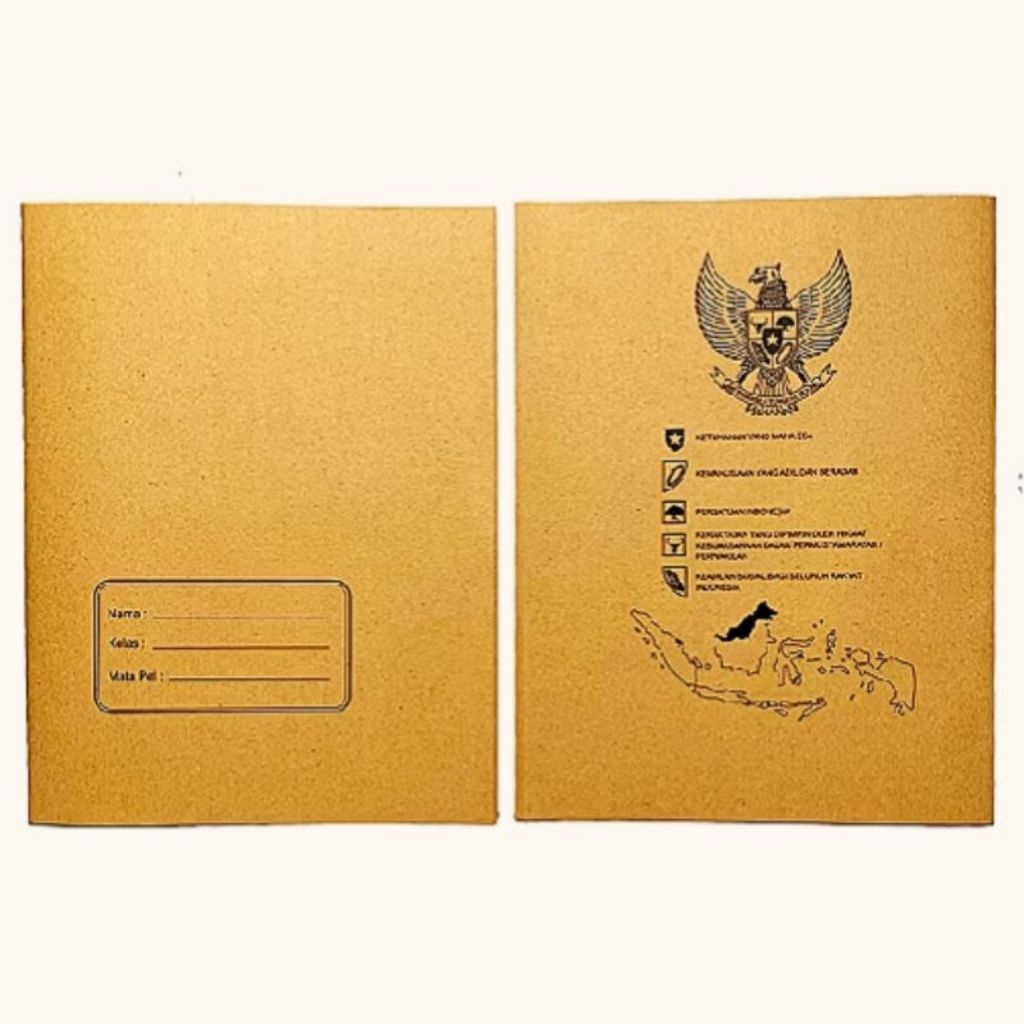 

Sampul Buku Coklat Kwarto Motif 1 Pack 20 Lembar