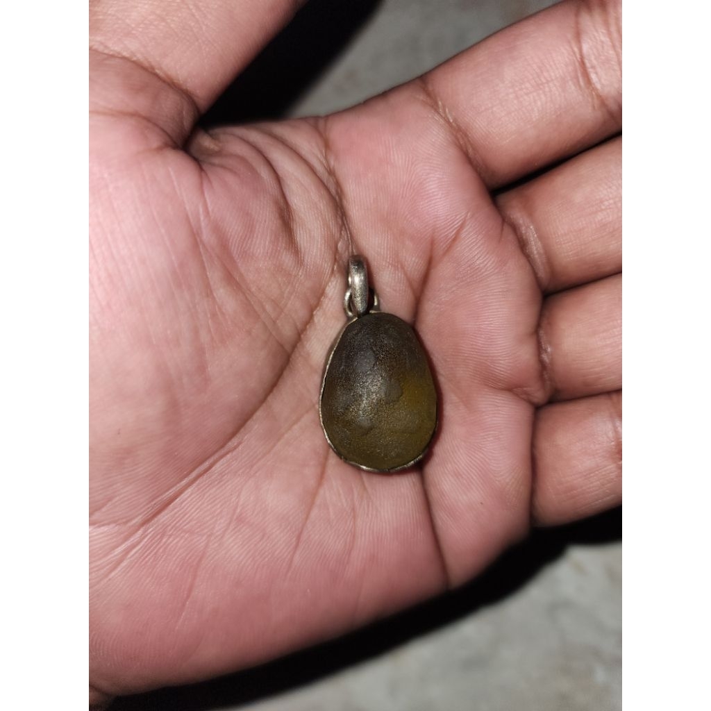 bandul liontin batu kuno mkmbngjhr iketan perak antik unik langka