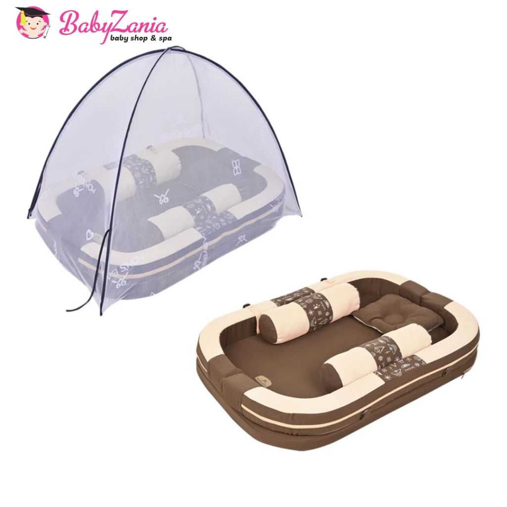Moms Baby Kasur Bayi Sofa + Kelambu Indie Series