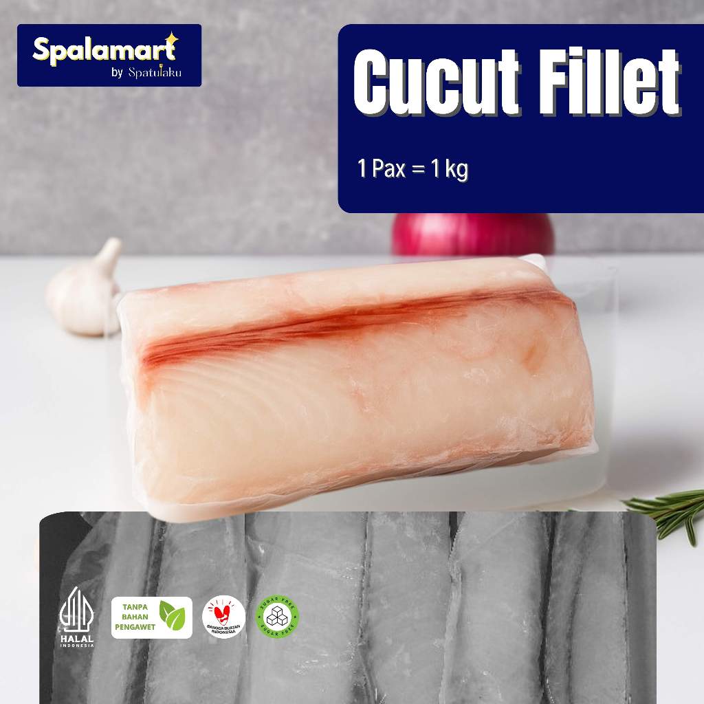 

Ikan Cucut Fillet Putih Frozen 1kg / Untuk Horeca atau MPASI