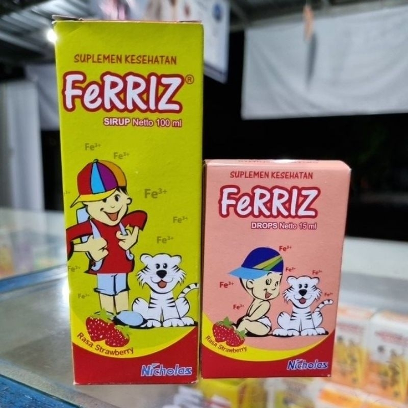 FeRRIZ Sirup dan Drop Tetes Suplemen Zat Besi Bayi dan Anak / Ferriz Syrup Zat Besi