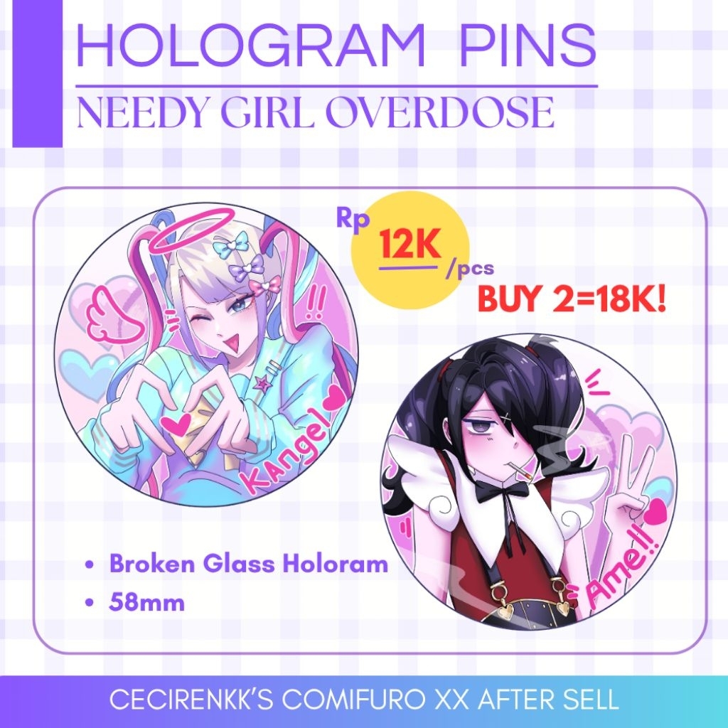 [Needy Girl Overdose] KAngel-Ame Chan Button Pins