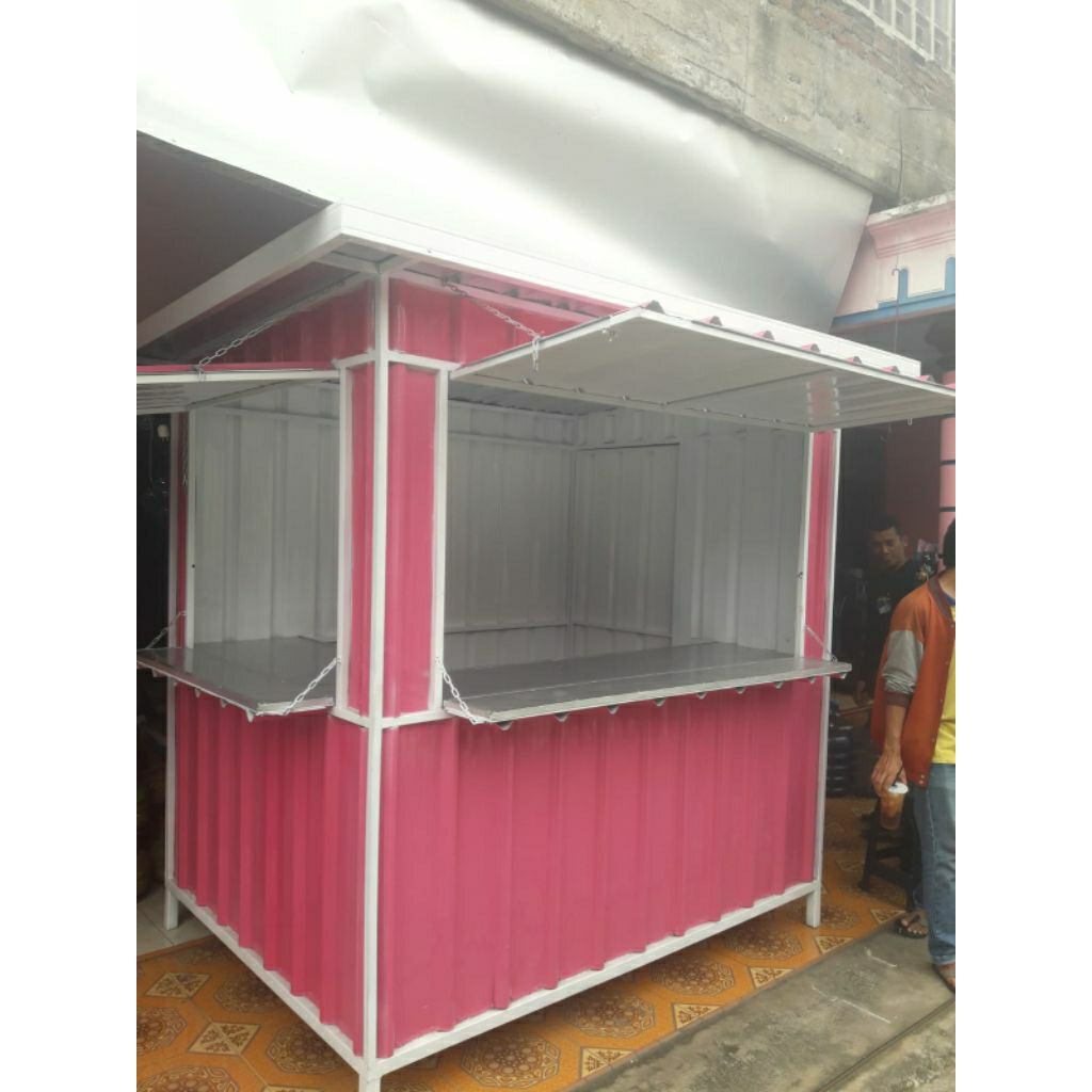 booth kontainer kerombong gerobak jualan