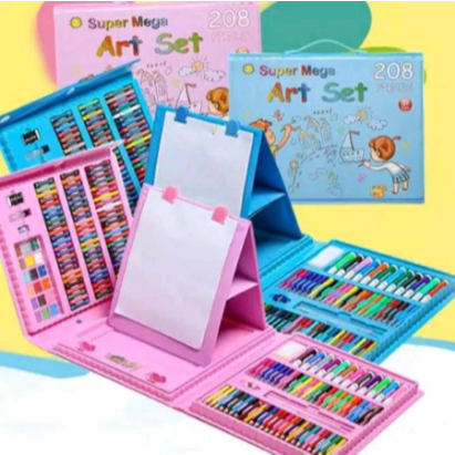 

TERMURAH Crayon Set 208pcs dan 150pcs Pensil Krayon Warna Lengkap Art Set Menggambar dan Mewarnai