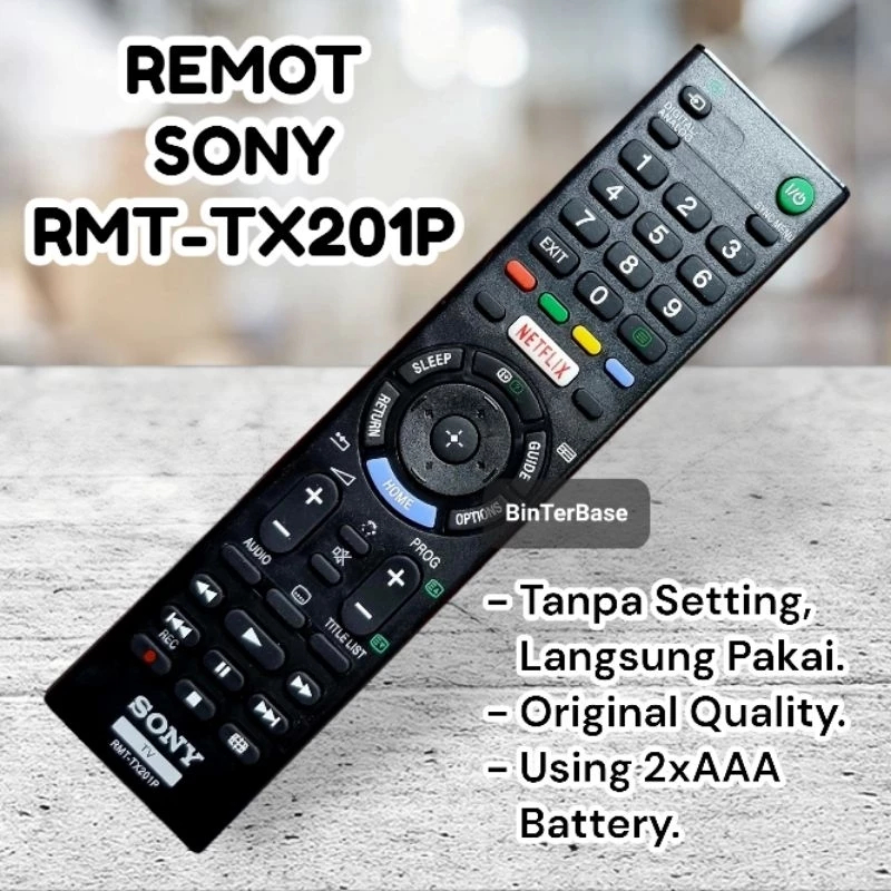 Remote remot Smart TV Sony RMT TX201P Bravia LCD LED TV RMT-TX201P RMT - TX 201 P Ori Original pabri