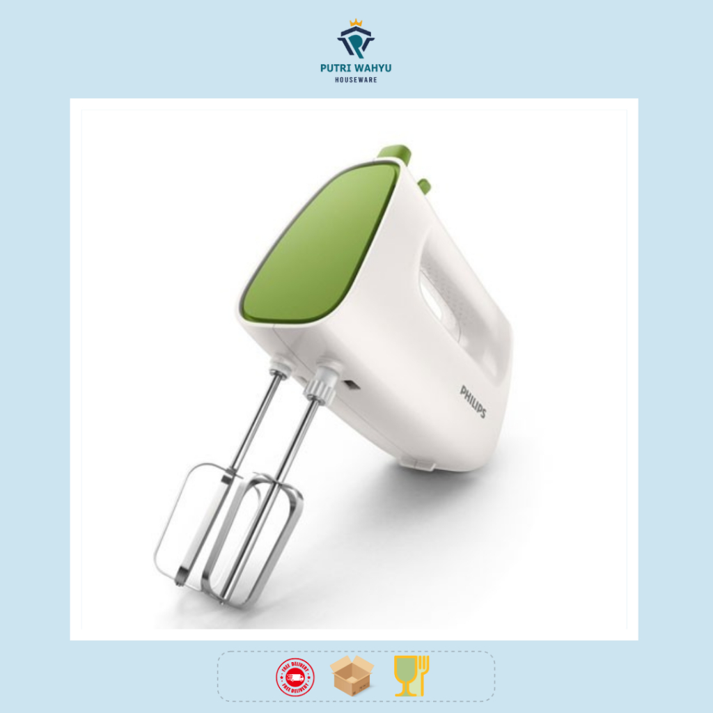 Philips Mixer Hand Cucina 170W HR1552/40 - White Green