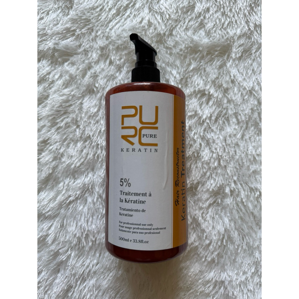 PELURUS RAMBUT KERATIN PURE PURC - TREATMENT SMOOTHING BRAZILLIAN PROTEIN SILVER GOLD