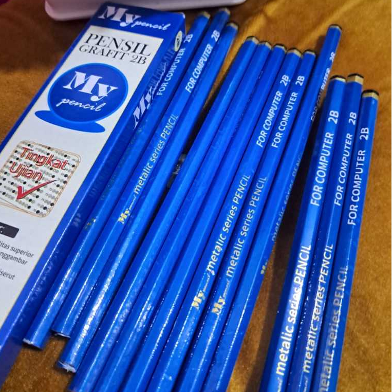 

[PGATK] JUAL 2 PCS PENCIL COMPUTER 2B BIRU MERK MY PENCIL.