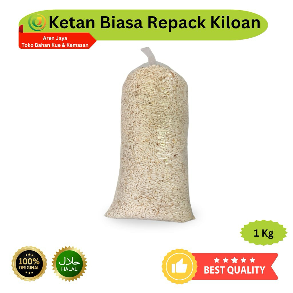 

Beras Ketan Putih Repack Kiloan Timbangan 1 Kg Original