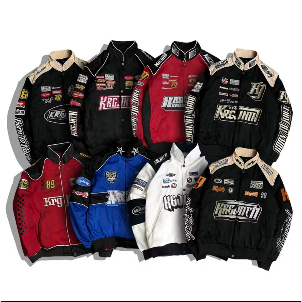 JAKET BALAP VINTAGE RACING STYLE – Jaket Pria/Wanita Streetwear Oversize