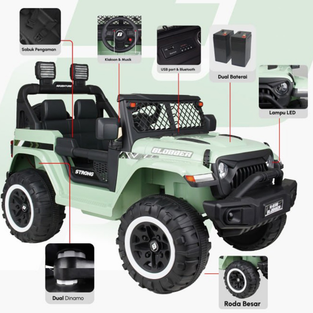 Mobilan AKI Murah // Mobilan Aki Remote // Mobilan Aki Anak // Mobilan Anak // Globber M 8588