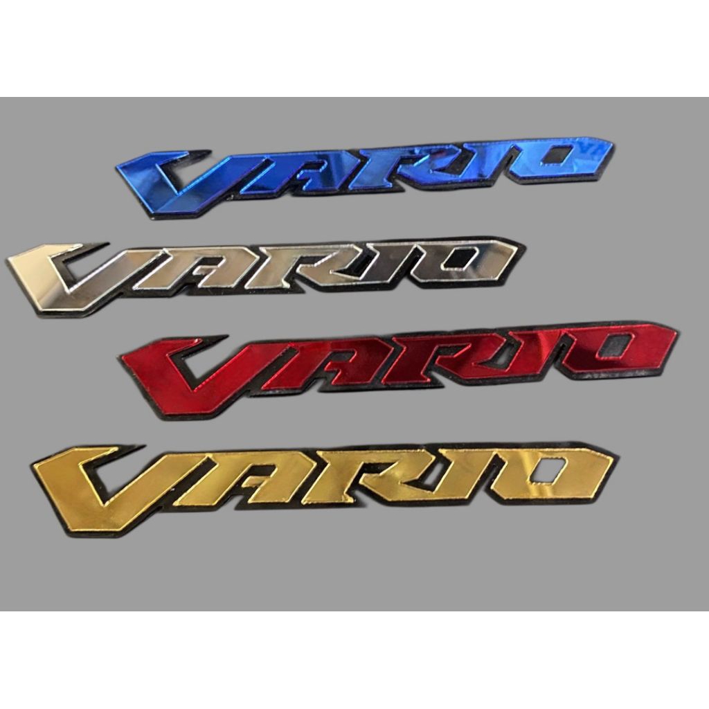 Cod Emblem Vario Stiker Timbul 3D Motor VARIO Emblem Click Vario Emblem Timbul Motor Stiker Vario 12
