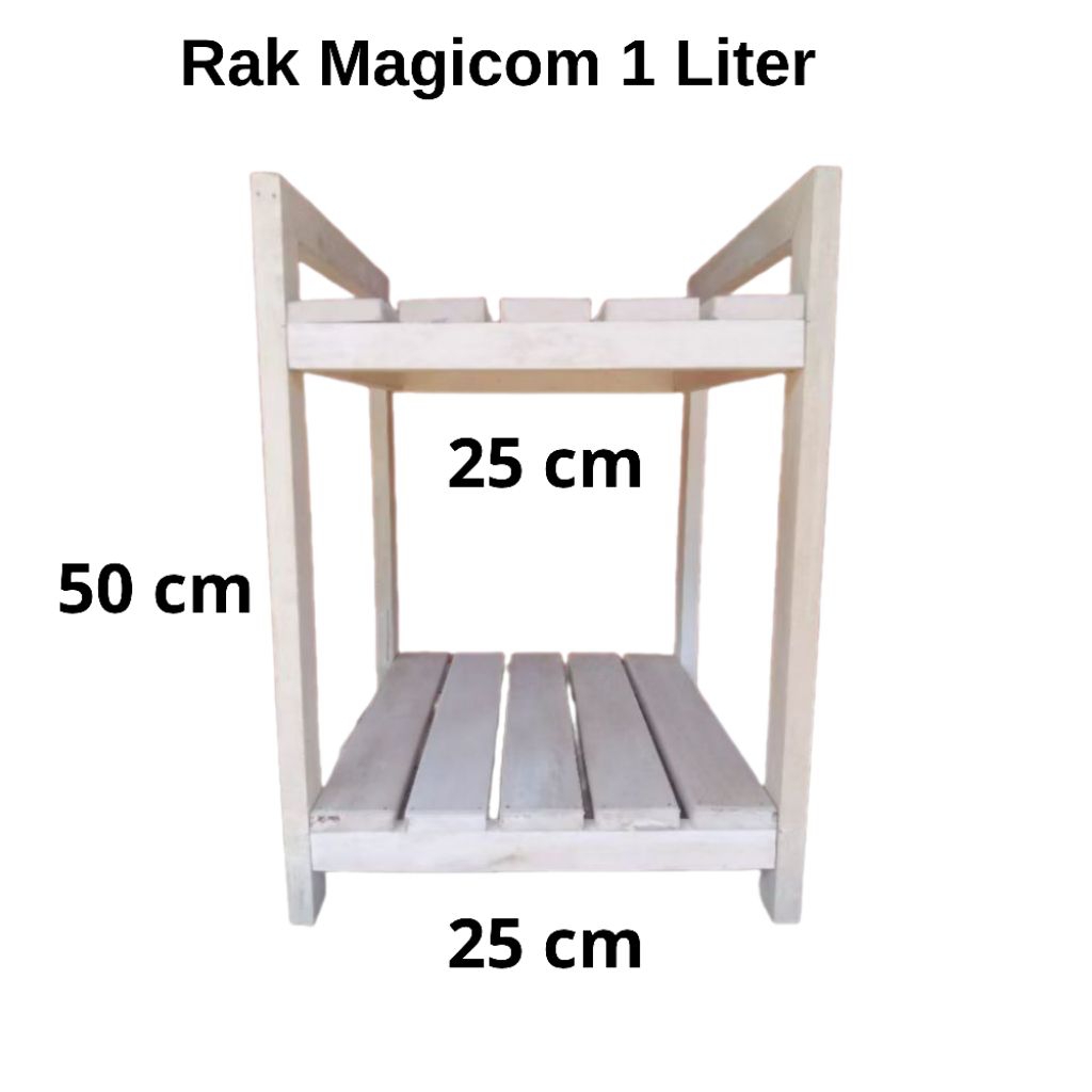 Rak Panci Mejikom RD 2 Susun  Rak Baskom Rak Dispenser Galon Rak Kompor Rak Bumbu Dapur Rak Kayu Ser