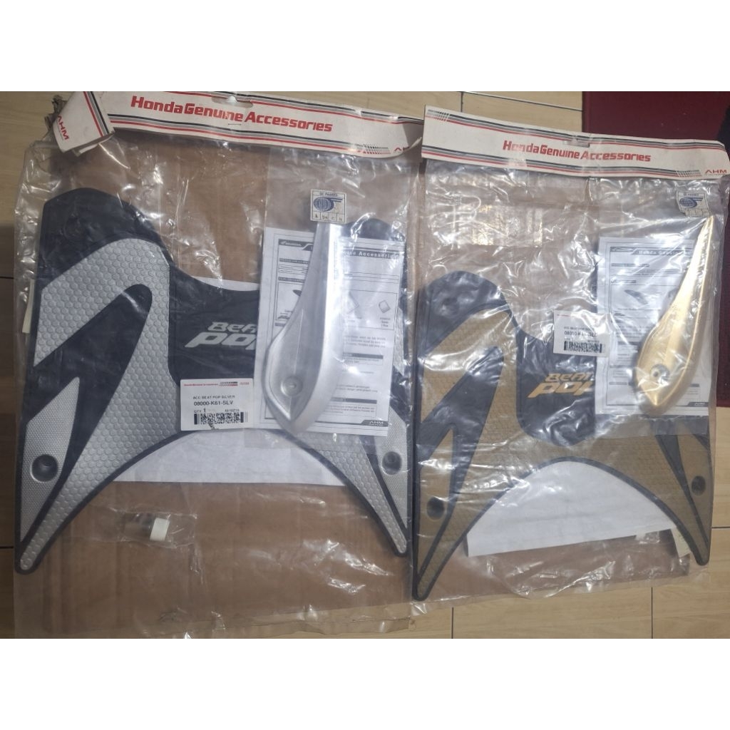 Accesories aksesoris karpet lantai cover muffler garnish knalpot honda beat bit POP original HGA ahm