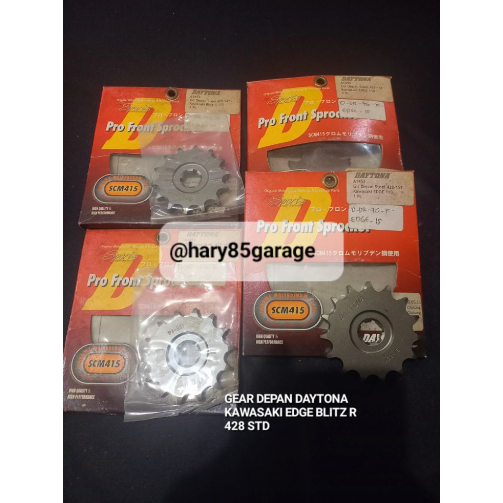 GEAR GIR DEPAN DAYTONA 428 KAWASAKI EDGE BLITZ110 ORIGINAL