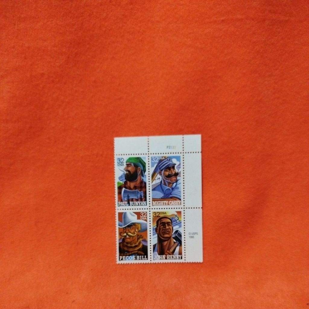 

USA 32USA PAUL BUNYAN MIGHTY CASEY 32:32USA USA USPS 1995 PECOS BILL & JOHN HENRY