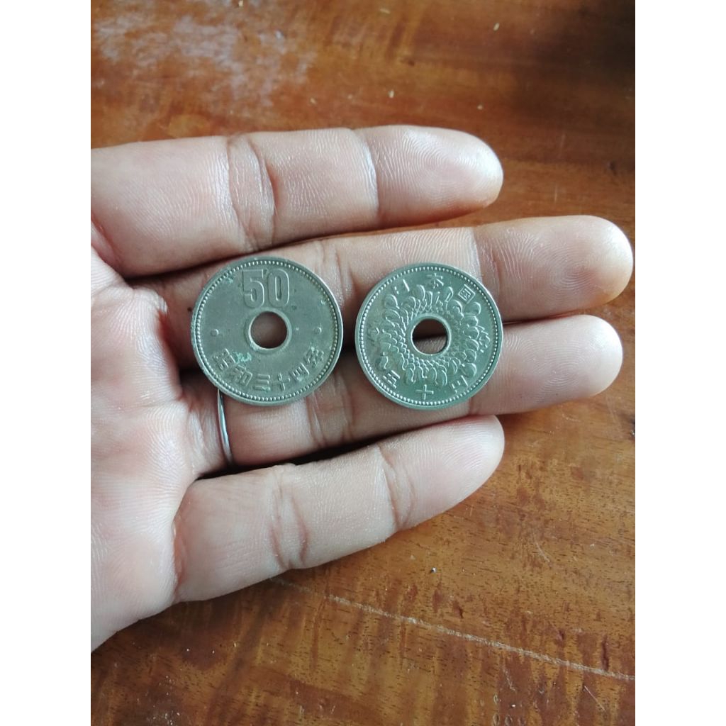 koin kuno jepang 50 sen thn 1959 sampai 1966