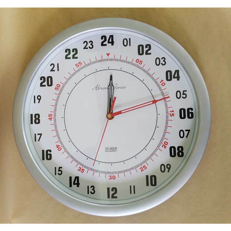 Orbitime 24 – Jam Dinding 24 Jam Desain Minimalis Modern Diameter 32 cm