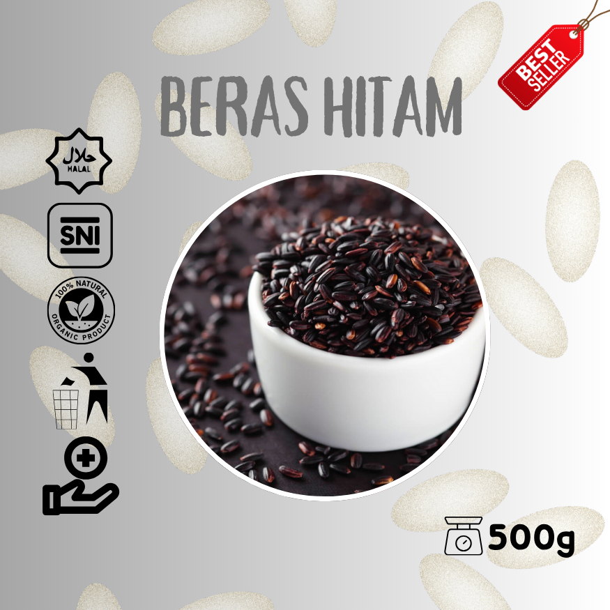 

Beras Hitam | Beras Hitam Organik Premium I Sehat & Kaya Antioksidan | 500G I